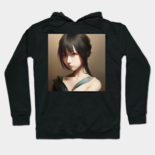 Anime Art Japanese Girl Illustration Design II Hoodie